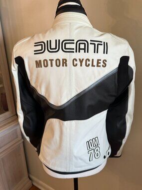 NWT Ducati Dainese IOM78 Women's Leather Motorcycle Jacket US Medium